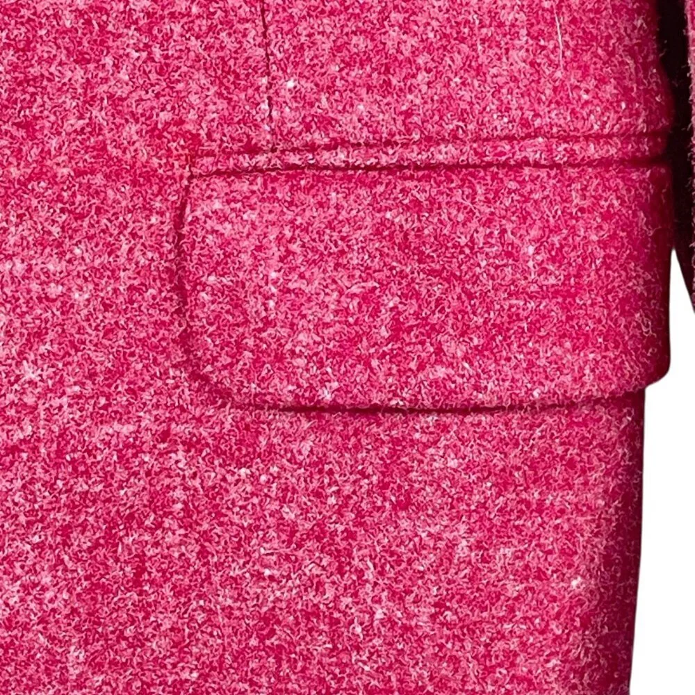 Bespoke Vintage Wool Blazer Youth 12–14 Raspberry Hand Tailored Jacket